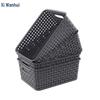 Plaid Woven Desktop Storage Basket