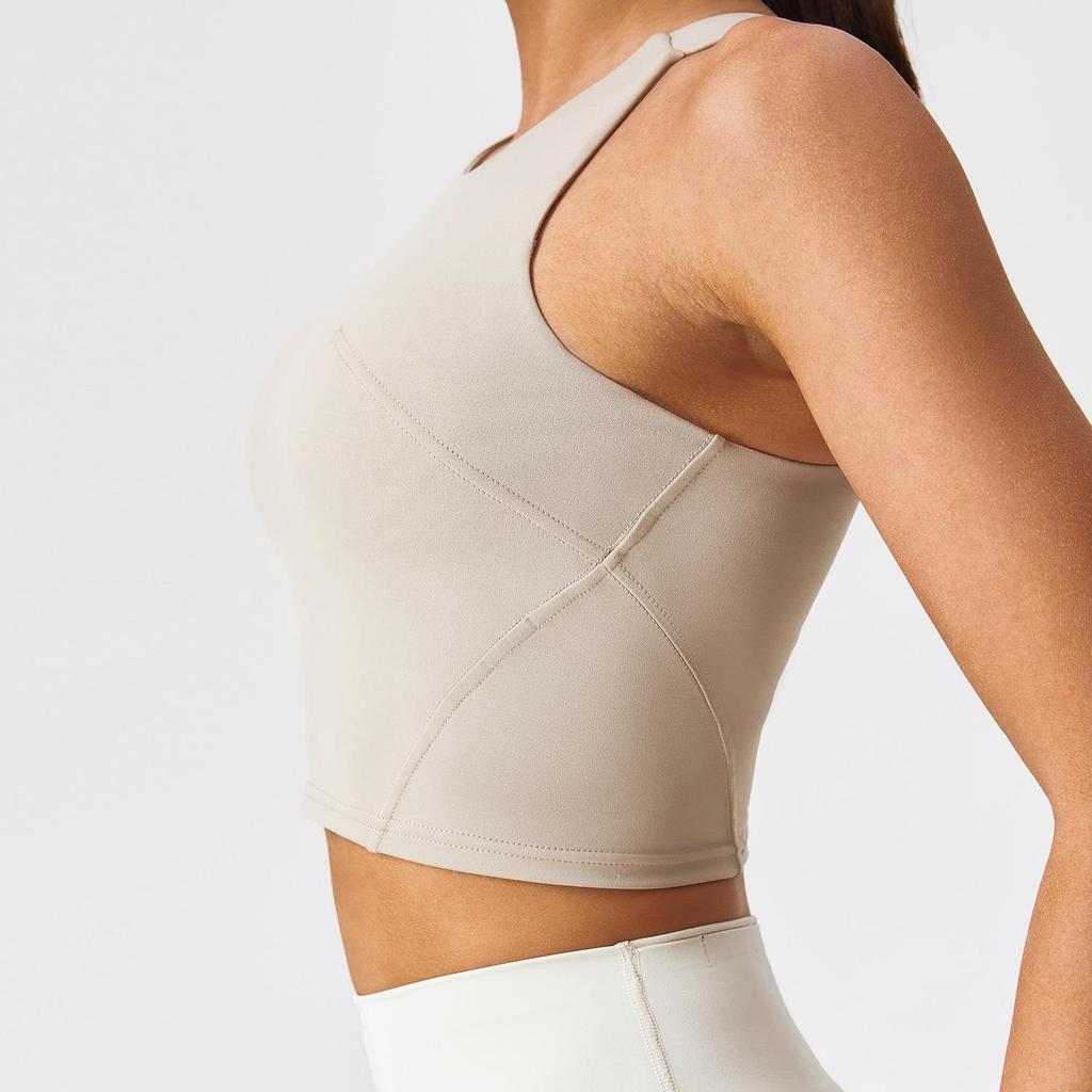 High-Intensity Racerback Nude Feel Slimming Sports Vest