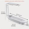 1pc Telescopic Sink Rack Over Sink Holder Organizer Rack Sponge Storage Drain Basket Dish Cloth Hanger For Home Kitchen