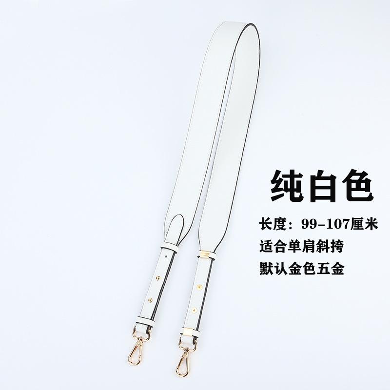 Leather Contrasting Wide Shoulder Strap YOU Fashionable Versatile Women's Bag Single Double-sided