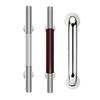 Wood Grain Door Knob Stainless Steel Wooden Door Handle Cabinet Closet Handle  Wooden Door