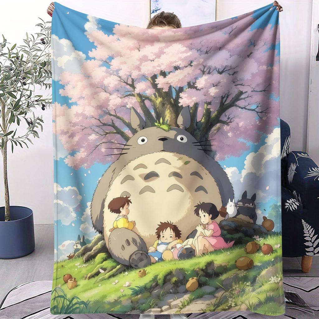 Bestseller My Neighbor Totoro Blanket All Season Soft Plush Comfortable For Bed Bedroom Dorm Sofa Lunch Camping Kids Anime Gift