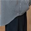Maxza Stripe Pintuck Ruffle Sleeve Loose Fit Blouse Zd06qb500on