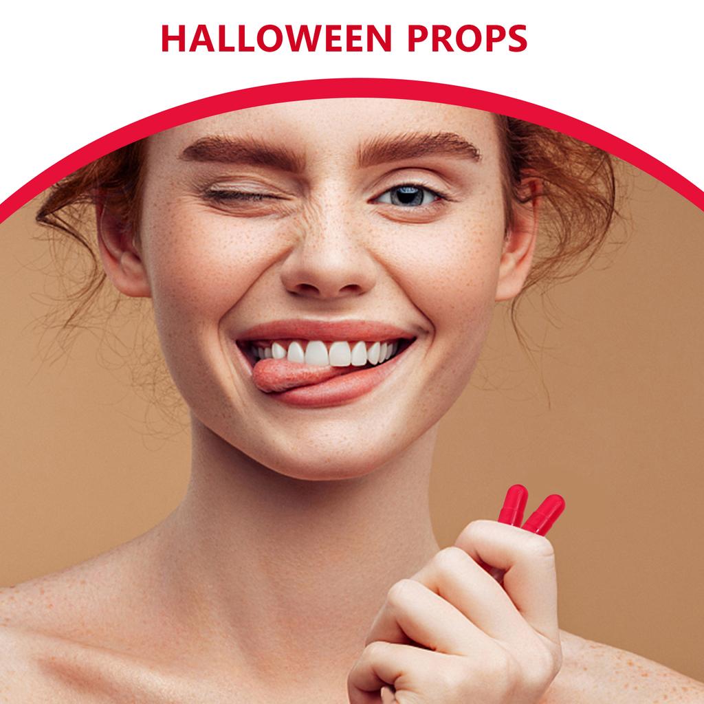 24pcs Realistic Fake Blood Pills Vampire Capsules Horror Scary Funny Trick Toys Halloween April Fools Day Party Props for Adults