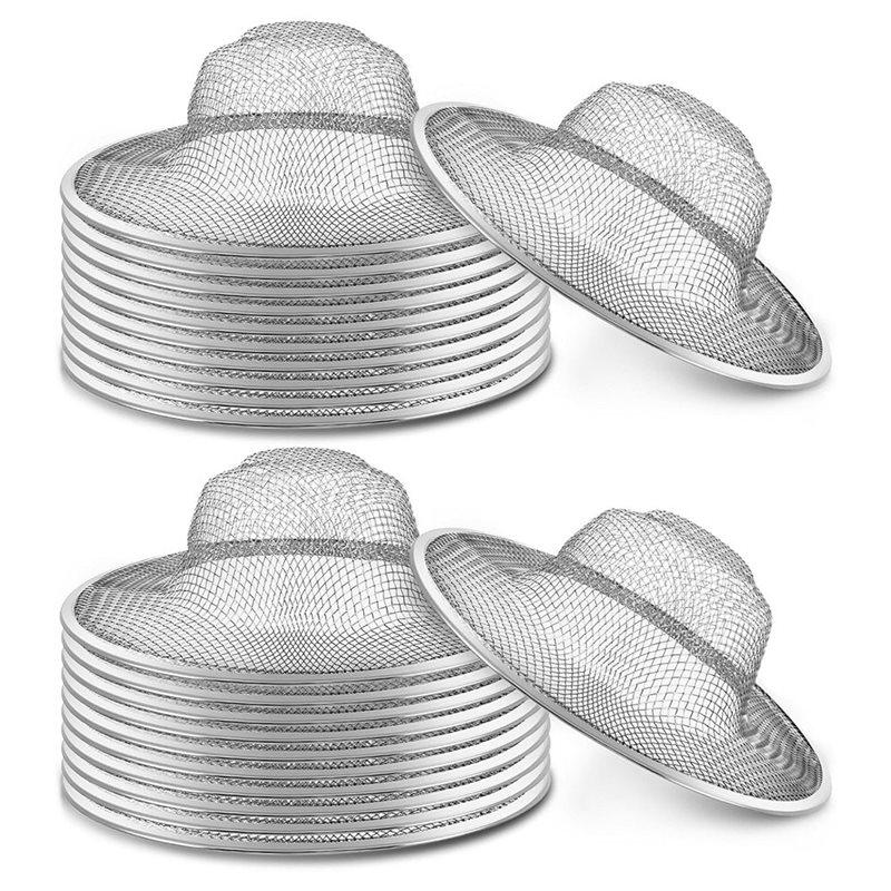 

A25F-40 Pcs Mesh Sink Strainer, 4.5 Diameter Stainless Steel Slop Basket Filter Trap Metal Kitchen Sink Drain Strainer