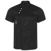 Unisex Stand Collar Chef Jacket for Restaurant Kitchen Uniforms Bakery Staff Durable Work Attire
