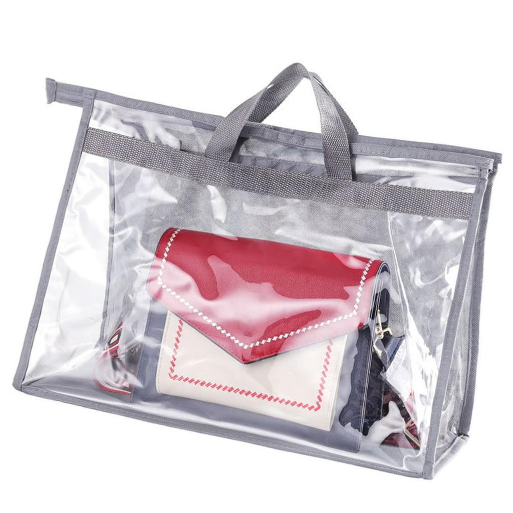 Handbag Dust Bag for Closet PVC Clear Handbags Storage Organizer Purse Protector Storage Bag with