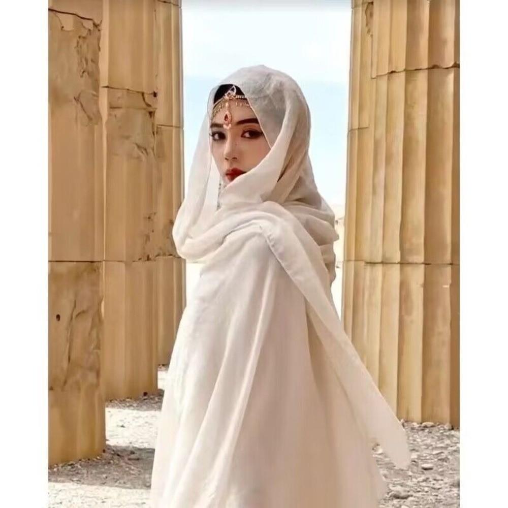 Sun Protection Female Beach Shawl Pure Color Plus Size Hijab Fashion Women Plain Scarf
