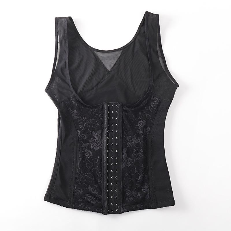 Meizi Lai 5566 Mesh Lace Tummy Control Push-Up Shaping Vest
