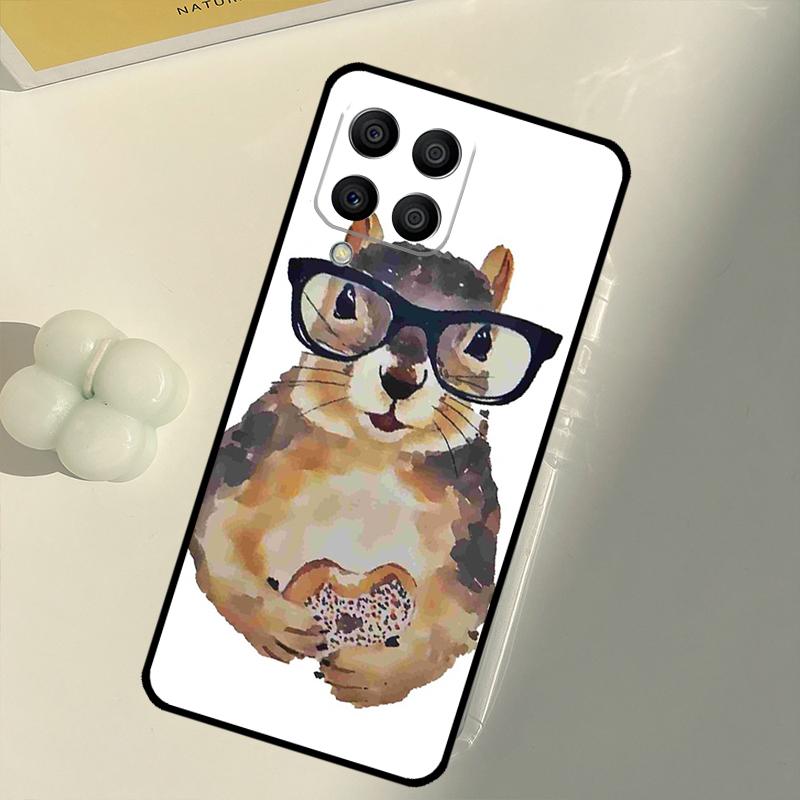 Cartoon Animal Squirrel For Samsung Galaxy M16 M06 M12 M55 M15 M35 M14 M34 M54 M11 M21 M31 M13 M33 M53 M32 M52 Case