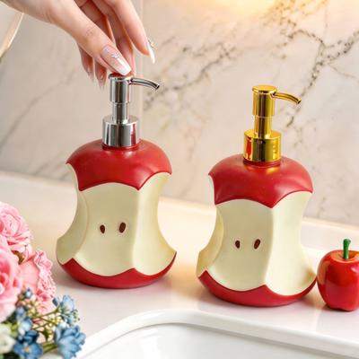 300ML Bitten Fruit Refillable Soap Dispenser Liquid Hand Soap Shower