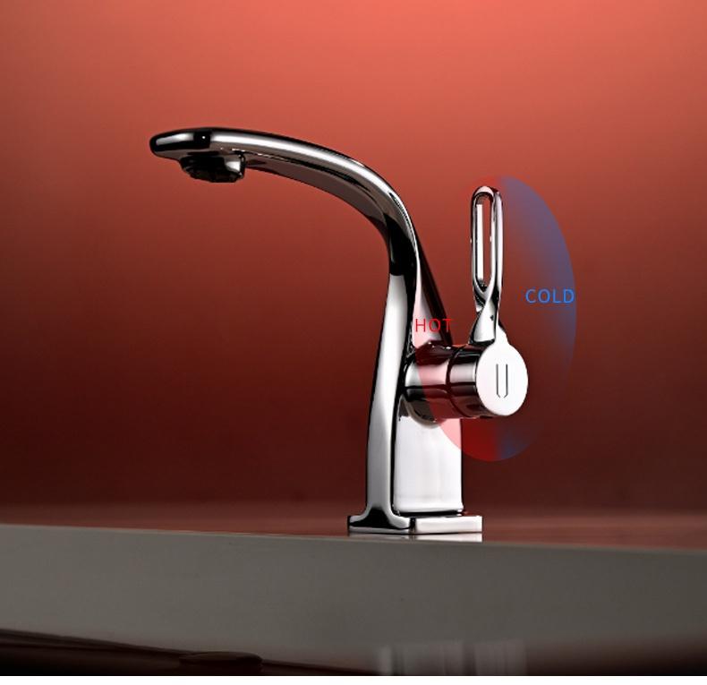 New Basin faucet bathroom Sink faucet hot and cold chrome/grey wash faucet,water tap sink mixer brass single lever sink mixer