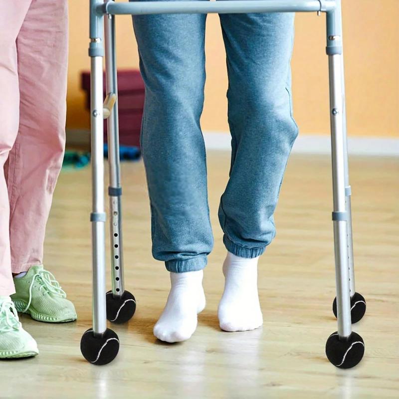 4 ks předřezaných tenisových míčků na chodítko pro nohy nábytku a ochranu podlahy Těžké Odolné Plstěné Podložky Kluzné Kryty