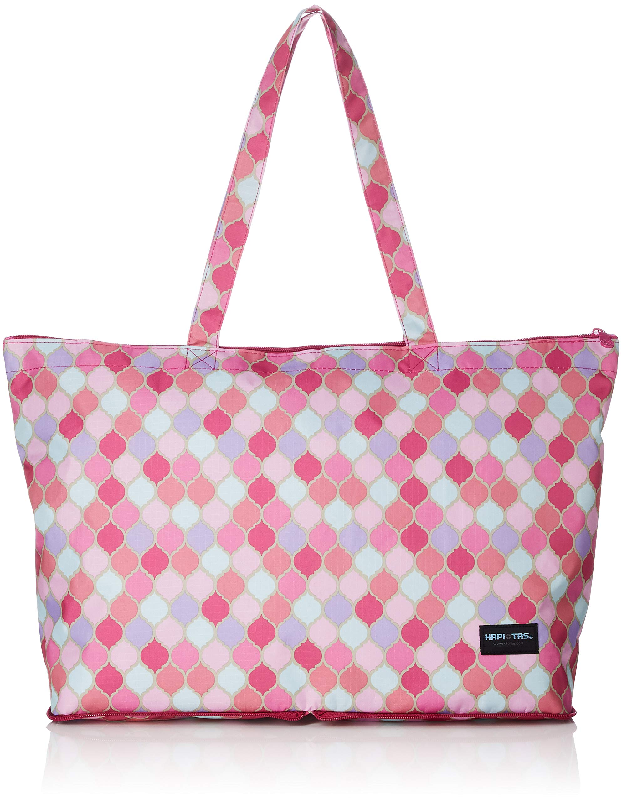

Folding tote bag possible Rich pattern 17L 33 cm pink [Hapitas] Carry-on 0.26kg 350.Moroccan