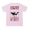 Nowość Letni T-shirt LOOK MOM I CAN FLY Zabawny Nadruk T-shirt Męski Damski Cactus Jack Swag Hip Hop Streetwear Top
