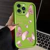 Creative pink butterfly for Apple 17 mobile phone case iphone16promax15pro/14/13/