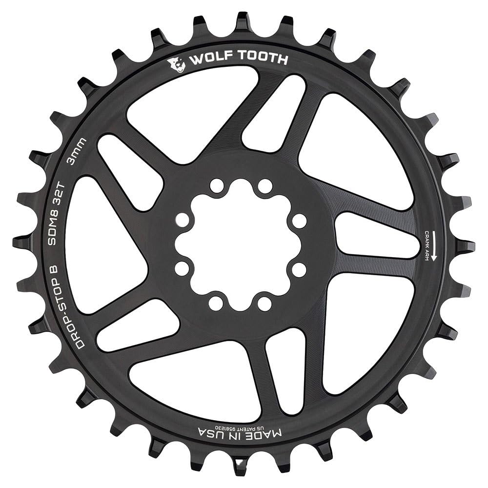 

Wolf Tooth Direct Mount Chainring for SRAM 30T Mountain Cranks 8-Bolt