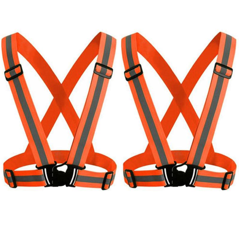 Унисекс Подтяжки для Бега Ночью Светоотражающие Подтяжки для Мужчин Женщин Цветные Регулируемые Светящиеся Широкие Подтяжки Молодежный Спортивный Пояс