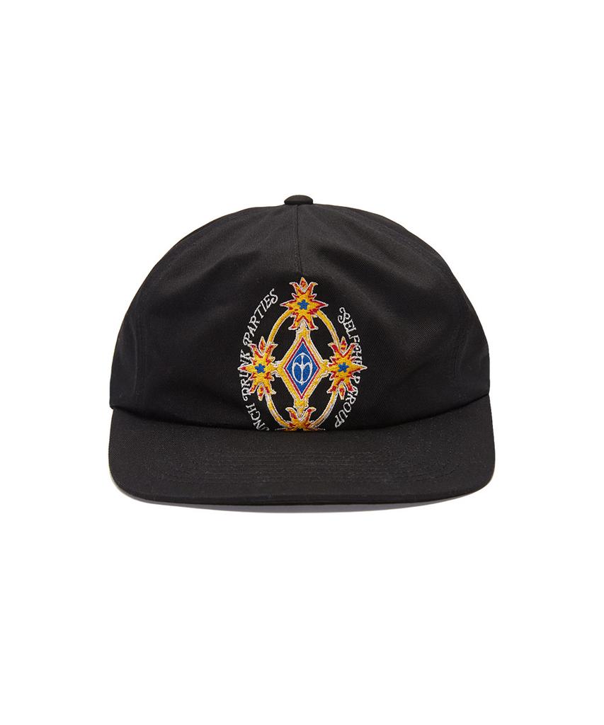 PUNCH DRUNK PARTIES Crest Logo 5 Pannel Cap (Black)