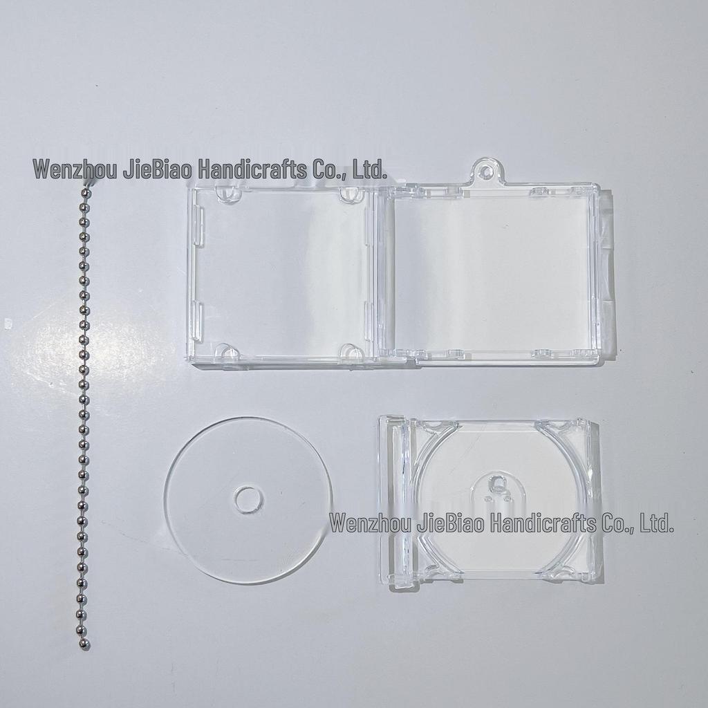 Acrylic Mini CD Case NFC Keychain Star Pendant DIY Merchandise