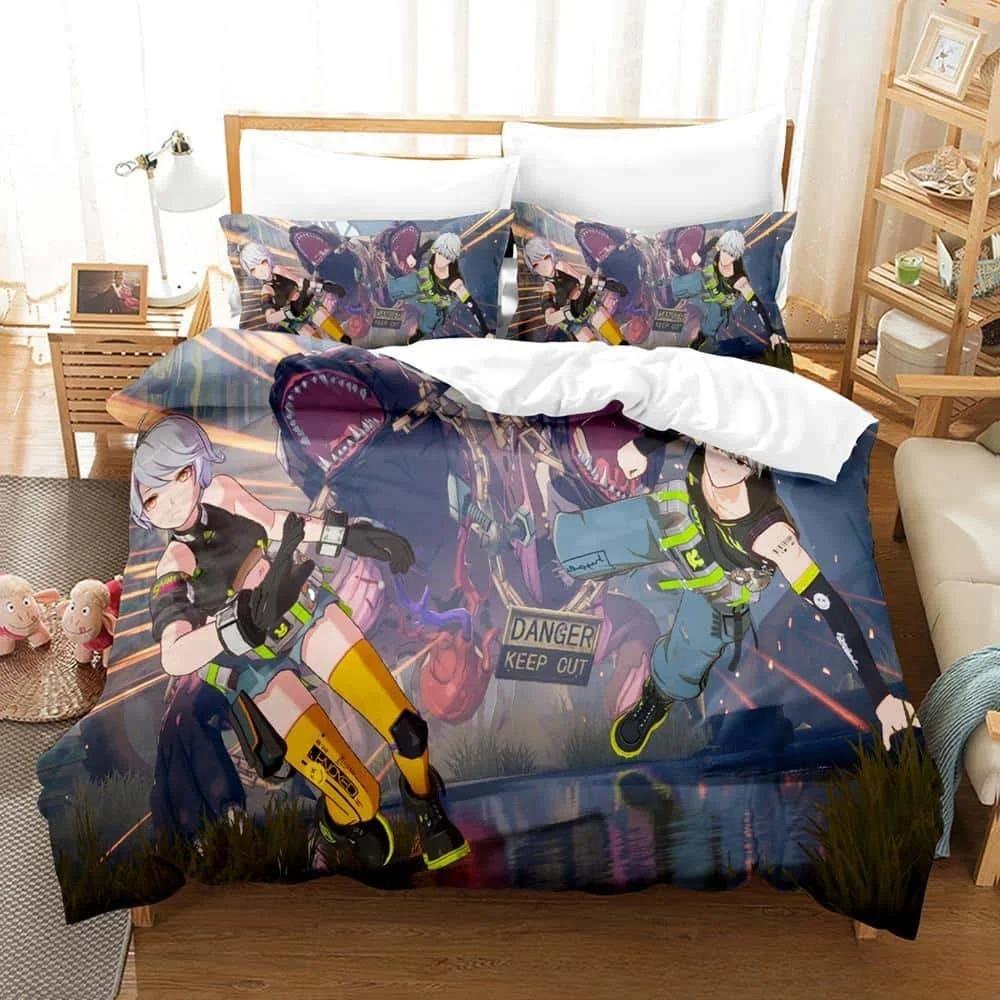 3D Printing Game Tower of Fantasy Anime Bedding Set Single Twin Full Queen King Size Bed Set Adult Kid Bedroom Duvetcover Sets