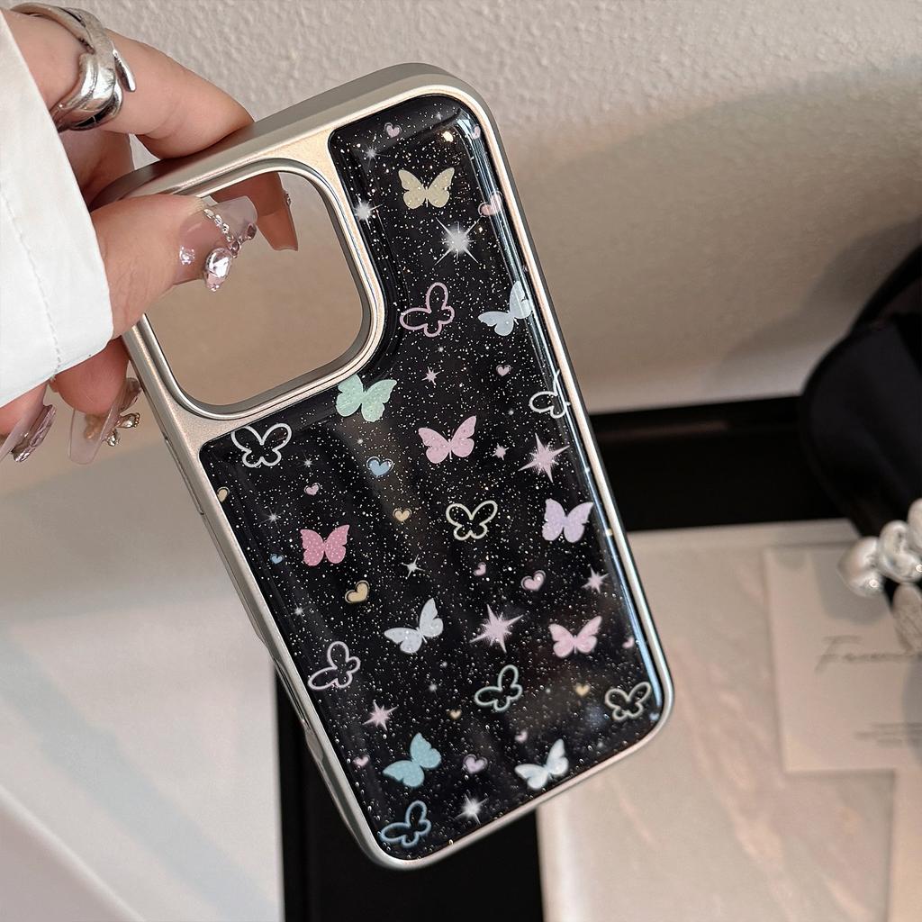 Star Color Butterfly Use 16 Apple 15 Pro Max Mobile Case IPhone 14 Drop Glass Powder 1315 Hard Huawei