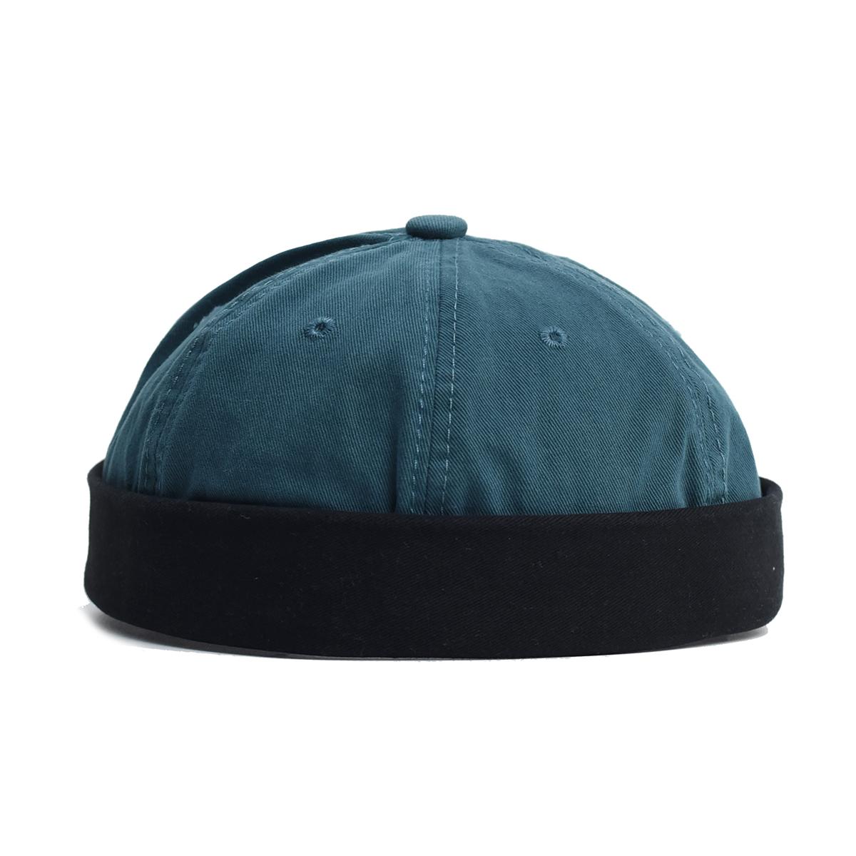 

Модные винтажные шапки-бини для мужчин и женщин, весна-осень, шляпа лендлорда, уличная одежда, хип-хоп, без полей, джинсовая докерская шапка, оптом небесно-голубой