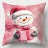 Christmas decoration pillowcase New Year gift cute Santa Claus Snowman pattern home room decoration sofa cushion cover