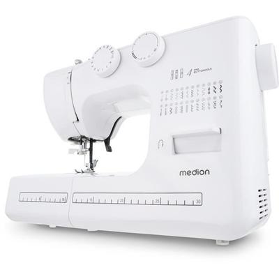 Sewing Machine - MEDION - SM 60 - 62W - 24 Stitches + Double Stitches - 700 Rpm - LED - White