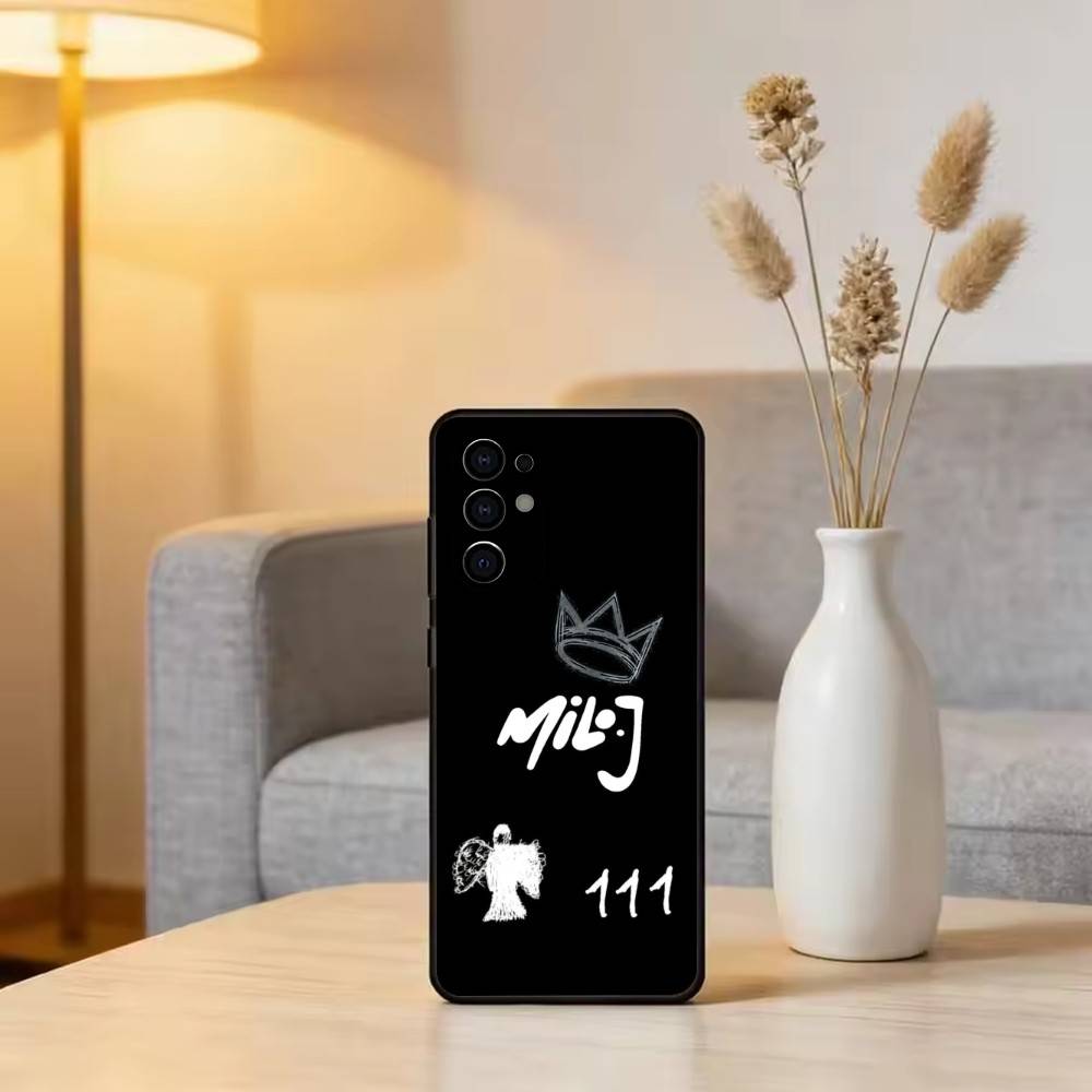 M-Milo J Phone Case For Samsung S25,S24,S21,S22,S23,S30,Ultra,S20,Plus,Fe,Lite,Note,10,Black Cover