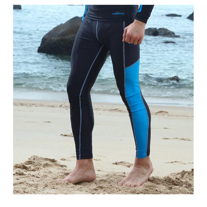 Mens Long Sleeve Rash Guard UPF 50 Quick Dry Swim Shirt Surfing Swimming Water Sports