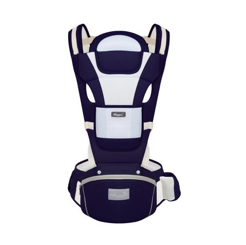 Hot Sales Infant Carrier Born Baby Backpack Facing Hip Seat Simple Style Plastic Frame Eco-friendly Four Seasons 15kg Load синий