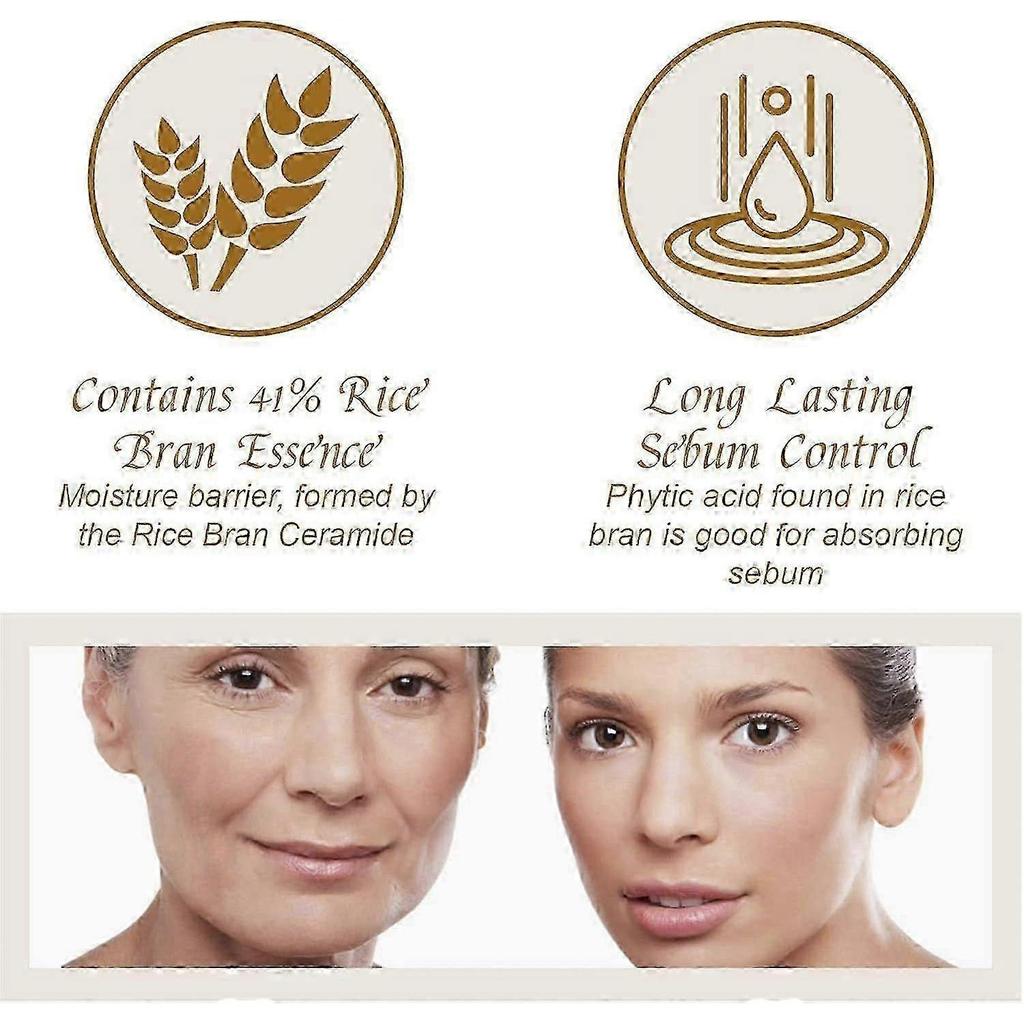 Koreanisches Hautpflege-Set, Glass Skin Pflege-Set, Reis-Hautpflege-Set - Reisreiniger, Toner, Serum, Creme, Augencreme, Gesichts-Set für strahlende Haut, G
