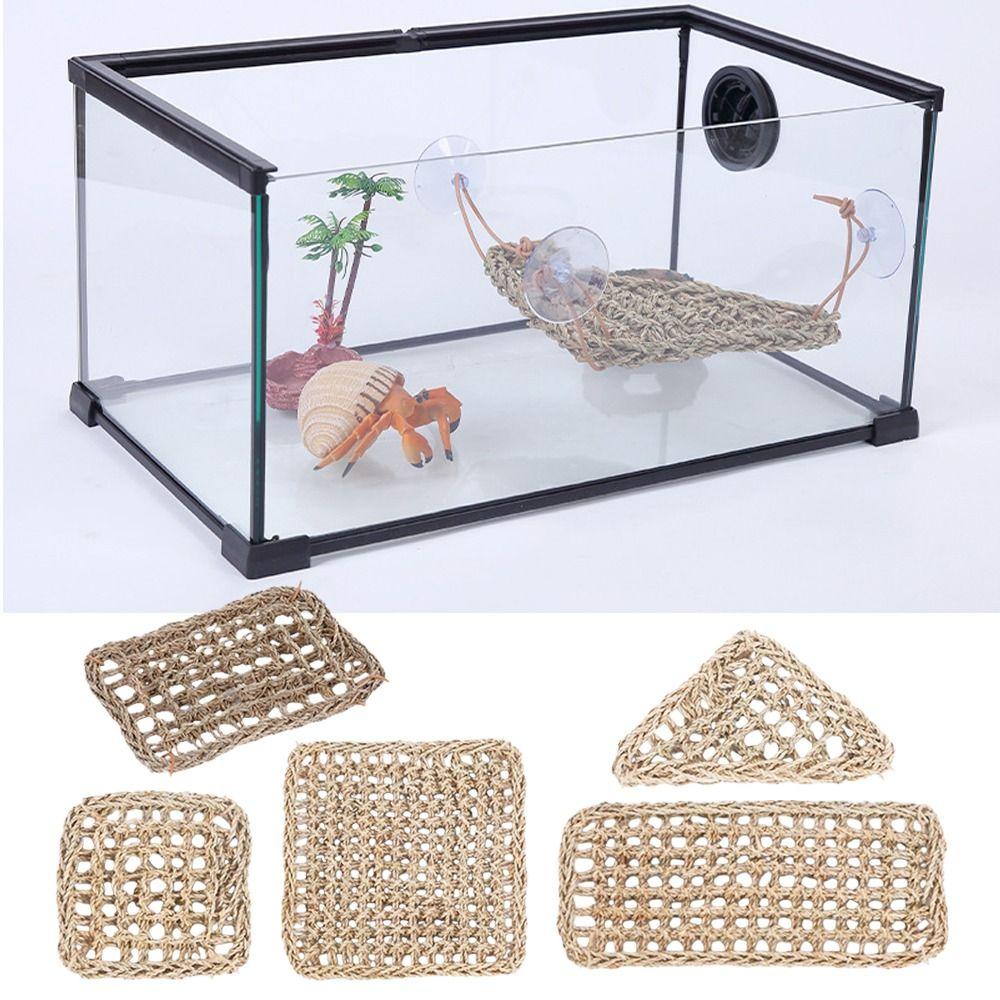 Suction Install Reptiles  Hammock Climbing Perch Lizard Rest Cushion  Cage Accessories