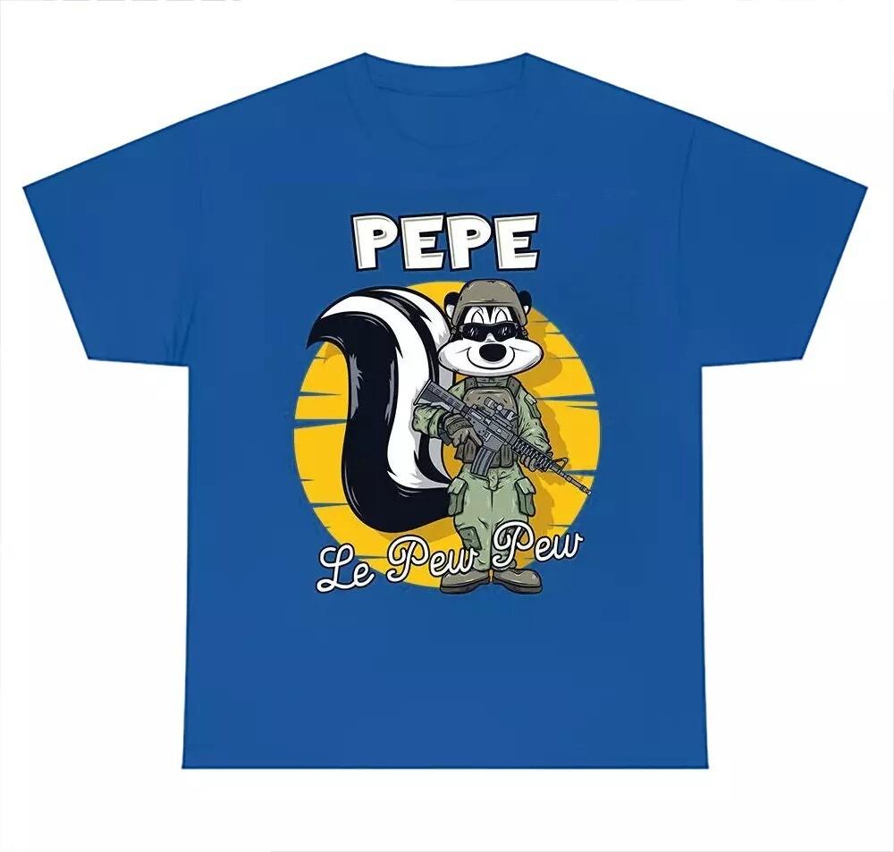 Pepe Le Pew Pew T-shirt blue T-shirt short sleeve All sizes BL1072