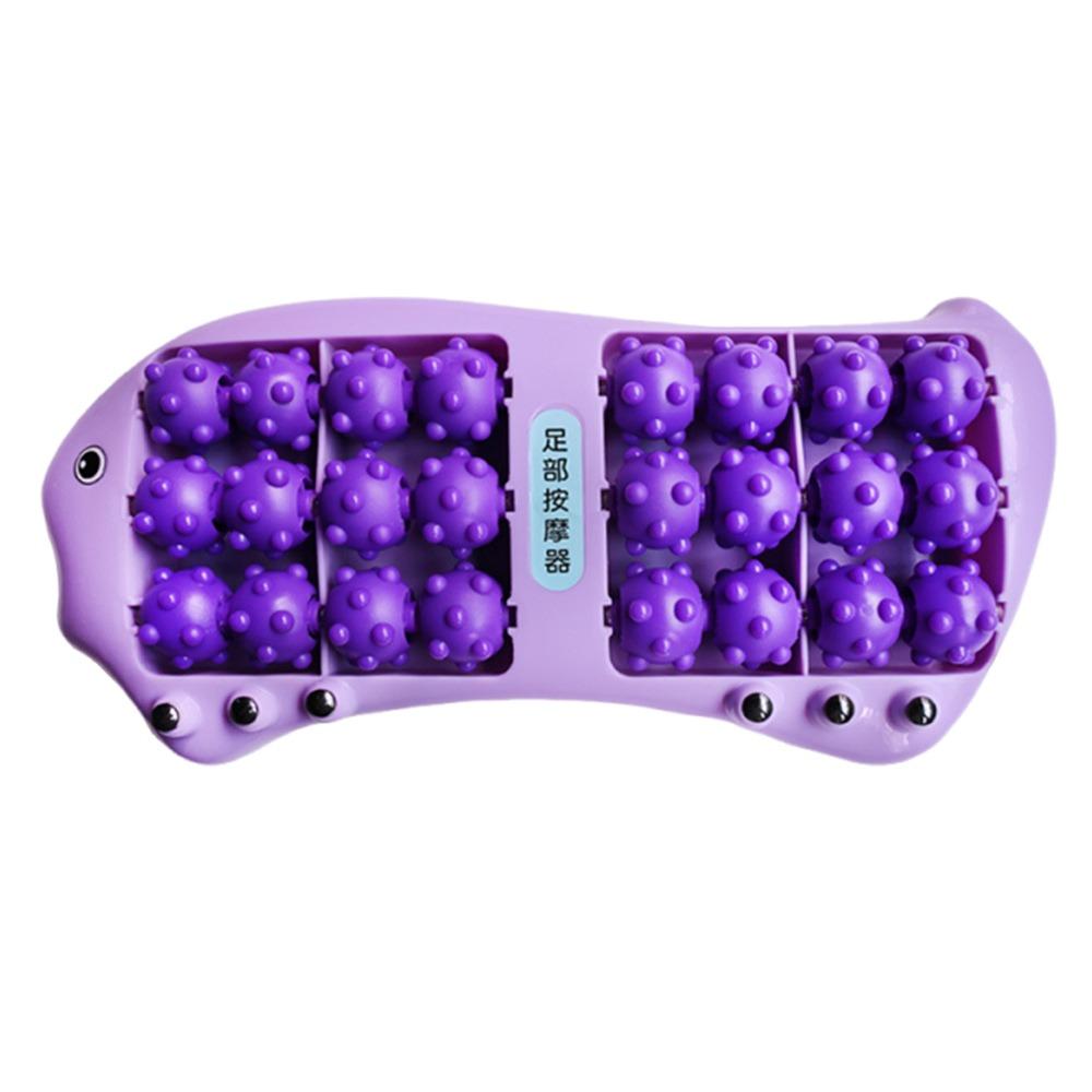 

Массажер для мышц Массажер для ног Форма рыбы Ролик для ног Высококачественный Роликовый массажер для ног Офис Дом Purple - 24 Rollers