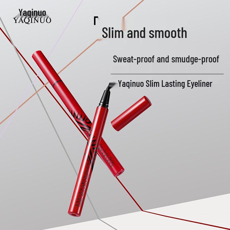 

Yaqinuo Тонкая Стойкая Водостойкая Не размазывающаяся Быстросохнущая Подводка для глаз 0.6ml чёрный