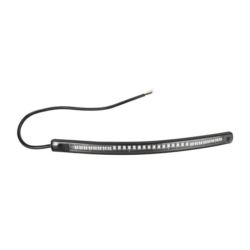 Flexible Led Light Strip 48LED 7.68" Universal Tail Brake Stop Turn Signal Light For Motorcycle