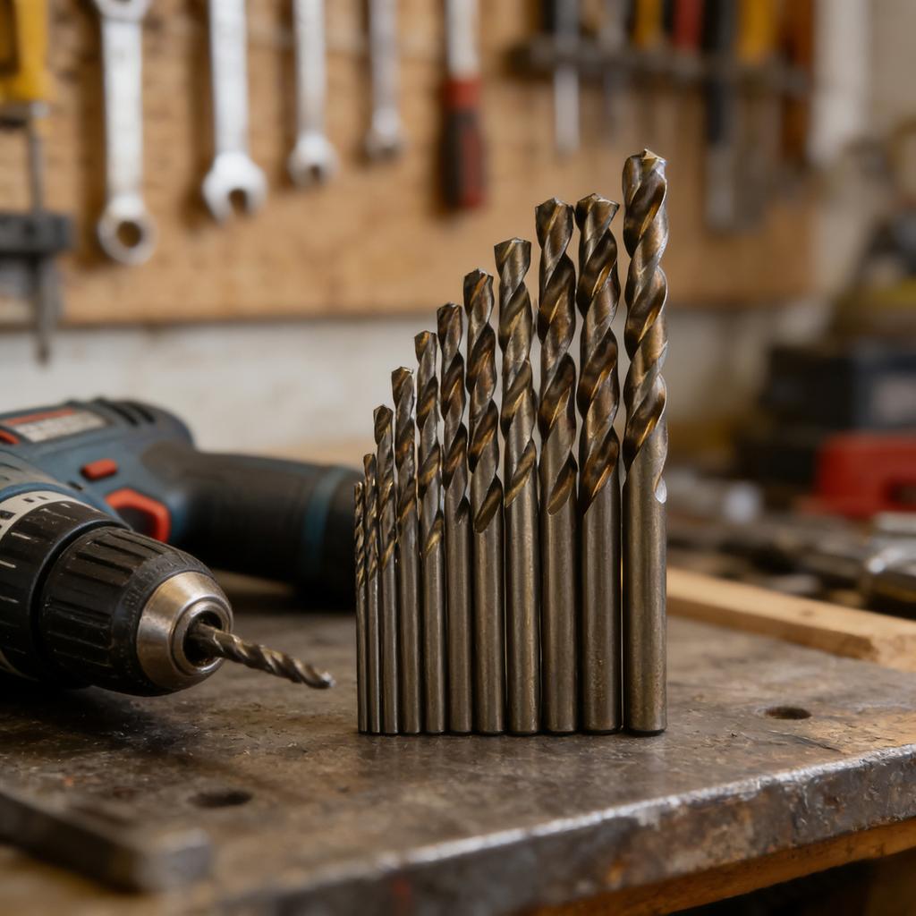13Pieces Twist Drill Bit Collection Twist Drill Bit Set for Home Repair and Professional Use with Convenient Carry Box