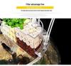 Round Glass Fish Tank: 3-in-1 Silent Filter, Oxygenator, and Waterfall Box with Ceramic Trickle Media.