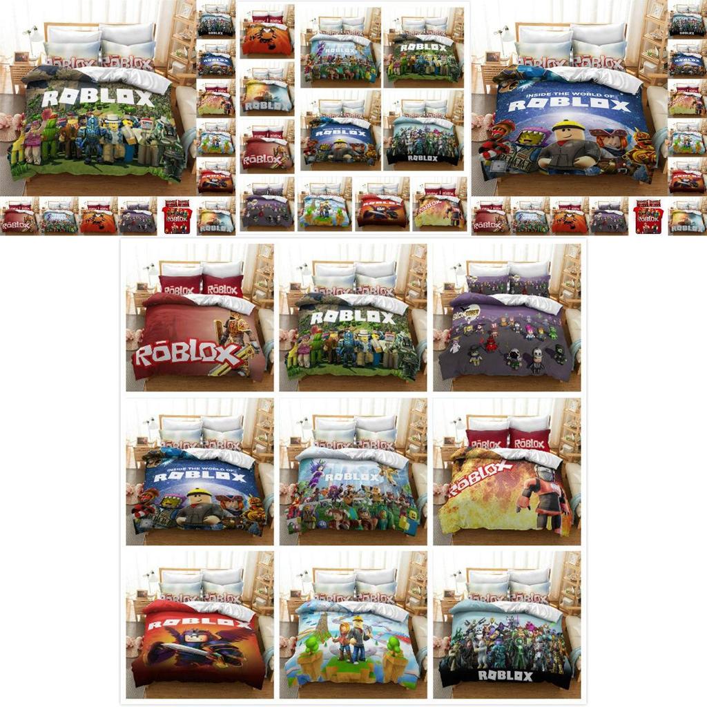 3D Cartoon Anime Daunendecken-Set Hochauflösender Digitaldruck 3-teiliges Bettwäscheset Studentenbettwäsche Bezug Kissenbezüge