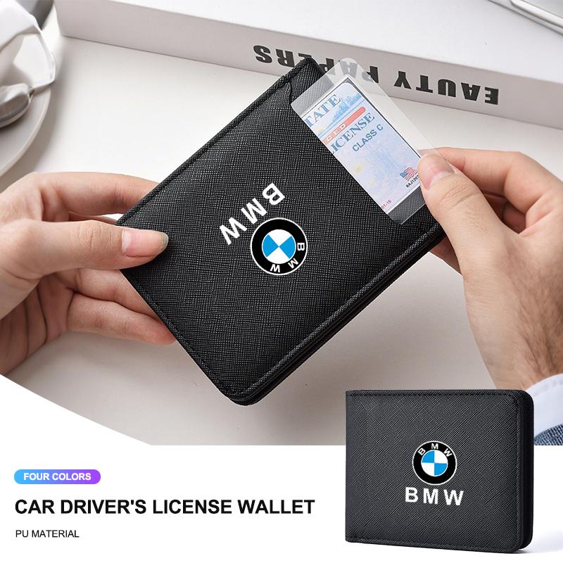 Fashion Car Men Coin Purse Wallet Multi Card Slot Credit Purse For BMW X1 X3 X5 X6 1 2 3 5 7 Series F15 F16 F20 F22 F30 F32 G30 xkhr50
