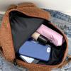 Lovely Plush Backpack Fleece Sherpa Bag Portable Children Travel Shopping Rucksack Cute Schoolbag Kids Bookbag for Women