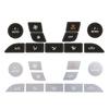 For Ford Focus MK2 Interior Decal Silver Button Repair Stickers for Air Conditioner for Ford Focus 2 Interior Tuning Accessories