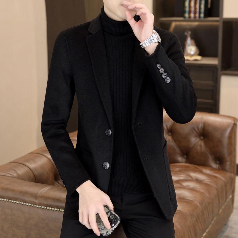 Men's Wool Business Casual Double-Faced Coat - Autumn/Winter Collection