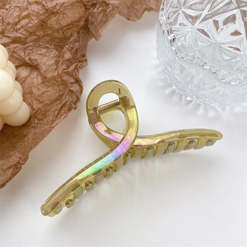 Fashionable 13cm Colorful Plastic Hair Claw Clip For Women Stunning Accessories For Hair