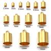 20-50pcs/lot Copper Crimp End Caps Leather Cords Bracelet Tassel End Tip Beads Caps Clasps DIY Necklace Jewelry Making Accessory