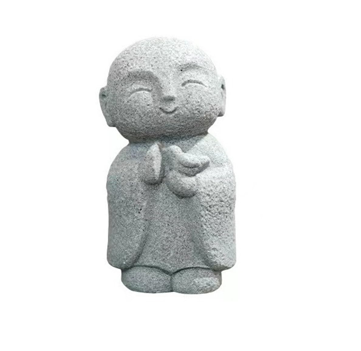 

Jizo Statue, Zen Buddhist Priest, Cute, Prayerful, Healing, Guardian Deity, Granite, Good Ornament, Buddhist Statue (Peace Dove Kozo)