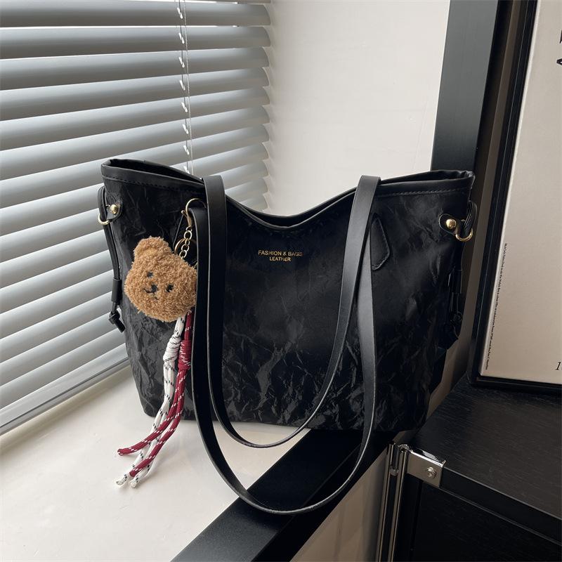 Premium sense niche large capacity tote bag women's bag 2025 summer new trendy fashion versatile commuter shoulder bag