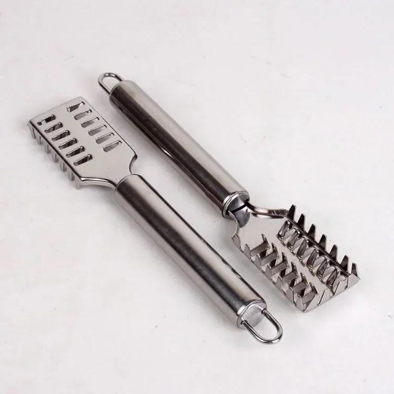 1 STÜCK Fischhautbürste Schaben Angelschuppenbürste Reiben Küchenwerkzeuge Schnelles Entfernen Fischmesser Reinigungsschäler Silber Meeresfrüchtewerkzeuge